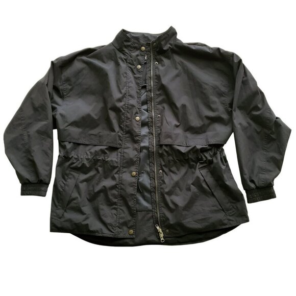 SUN MOUNTAIN Soft Microfiber Rain Jacket Anorak Black Size L - Picture 4 of 16
